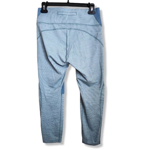 Outdoor Voices Womens‎ Cropped TechSweat Leggings Medium Blue Heather Pull On - Picture 6 of 14